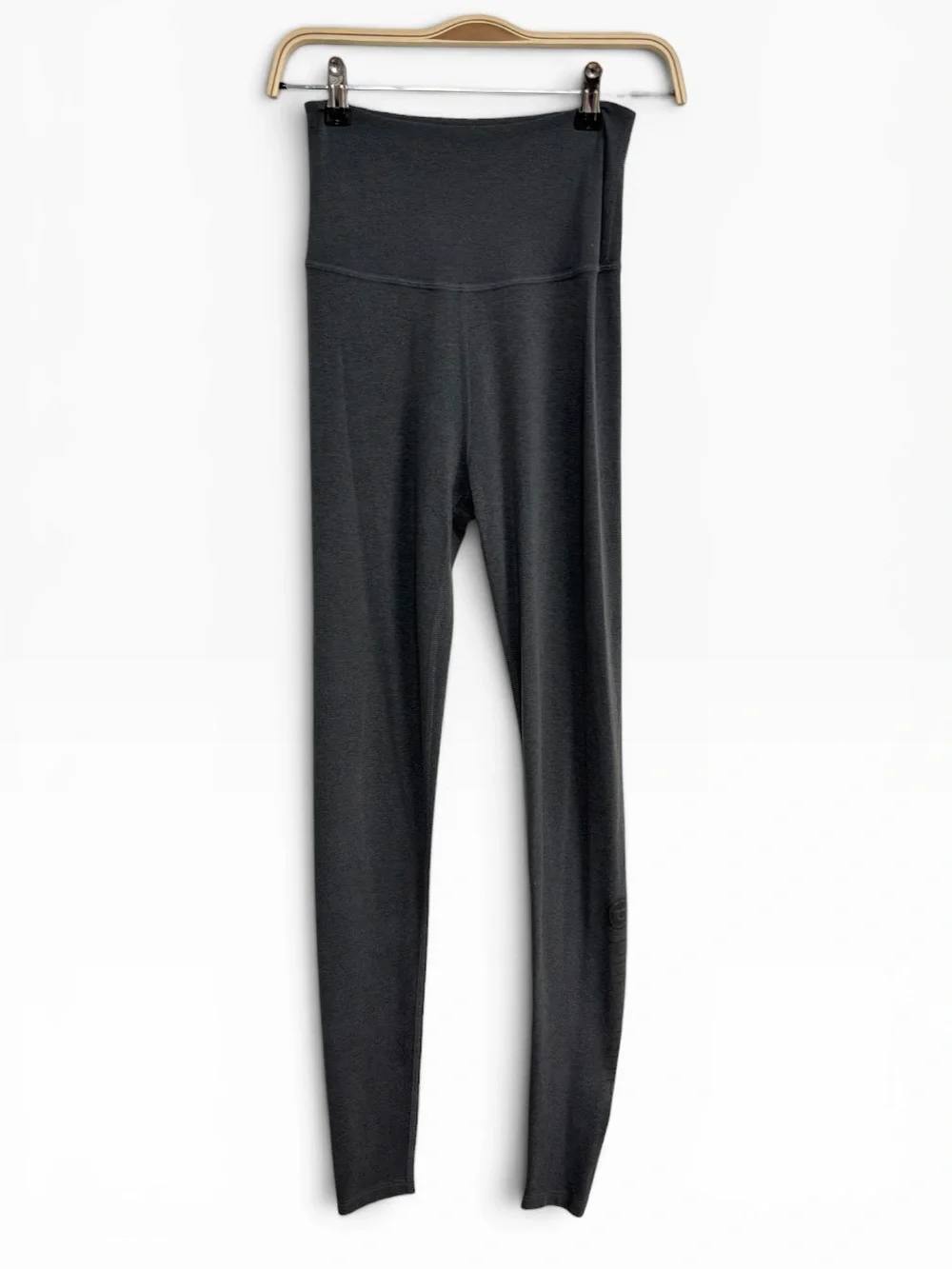 Pure Barre x Beyond Yoga High Waisted Charcoal Leggings Buttery Soft Medium Fit